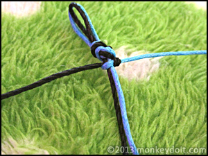 Repeat steps to create more knots
