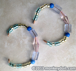 2 bracelets finished