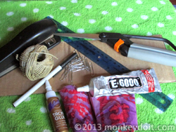 Materials Needed to Make Your Fabric Covered Notebook From Cardboard and Fabric Scraps