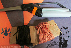 Materials for Halloween Themed Bracelet