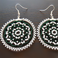 How To Make Circular Netted Earrings Out Of Beads