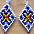 How To Make Diamond-shaped Earrings Out Of Beads