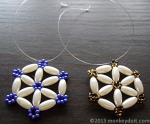 How To Make A Snowflake Out Of Beads