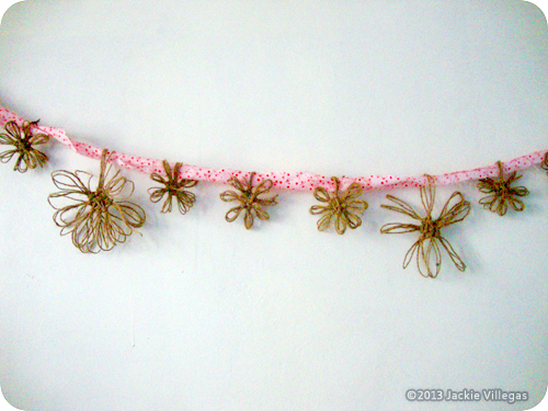 Twine Flower Bunting