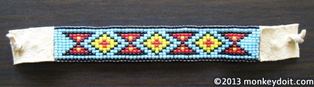 How to make a woven bracelet out of beads